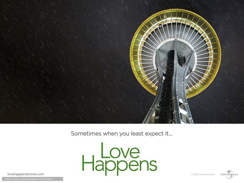Space Needle at Night — Black