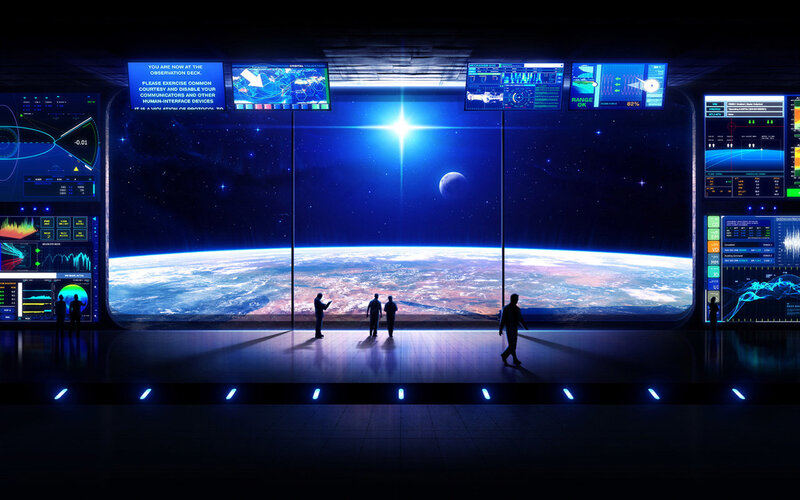 Space observation deck