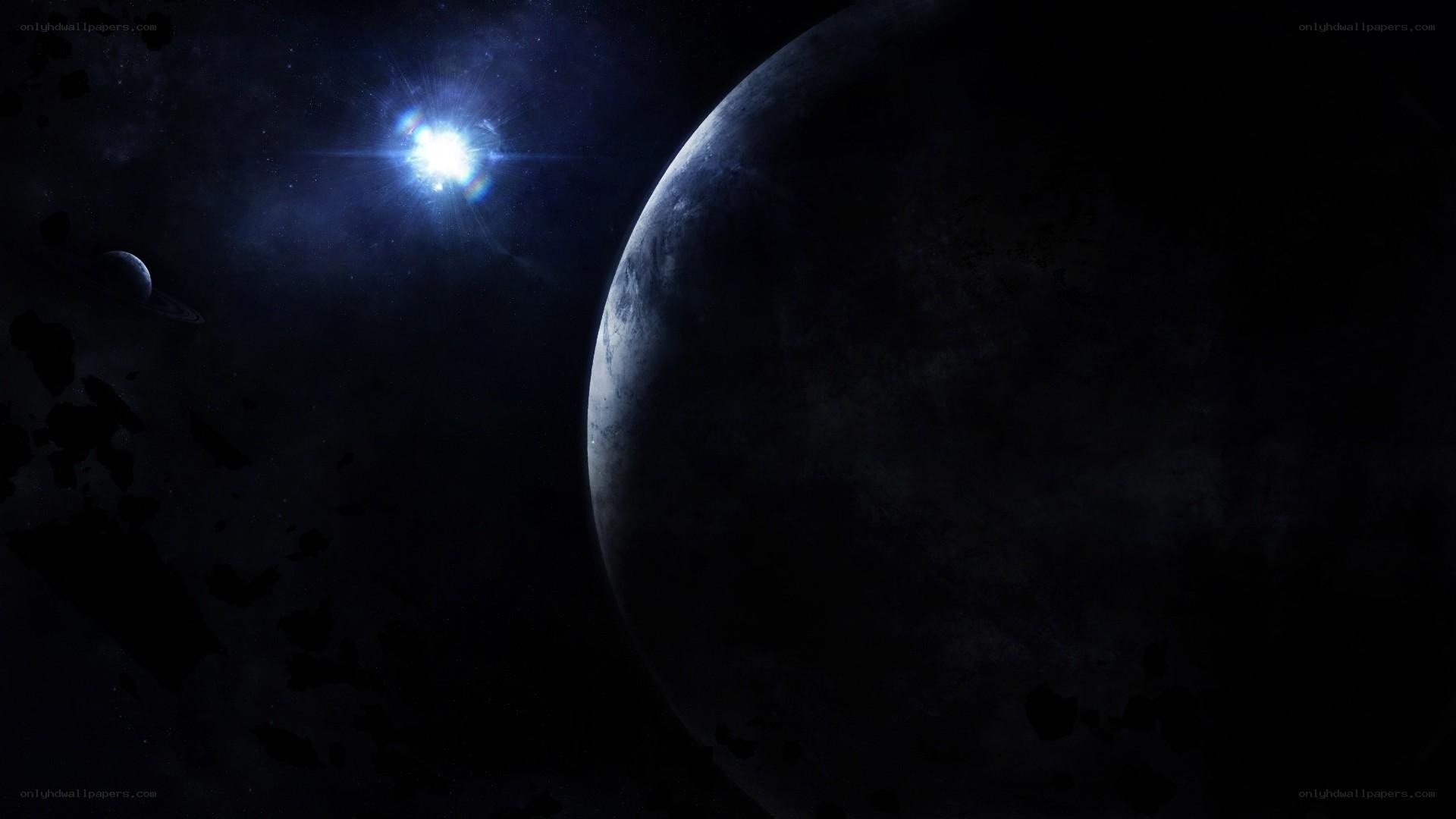 space planet and star