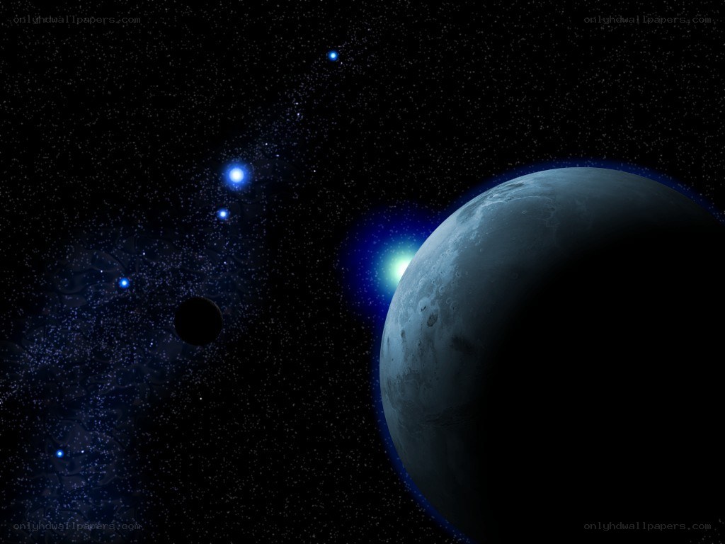 space planet and stars