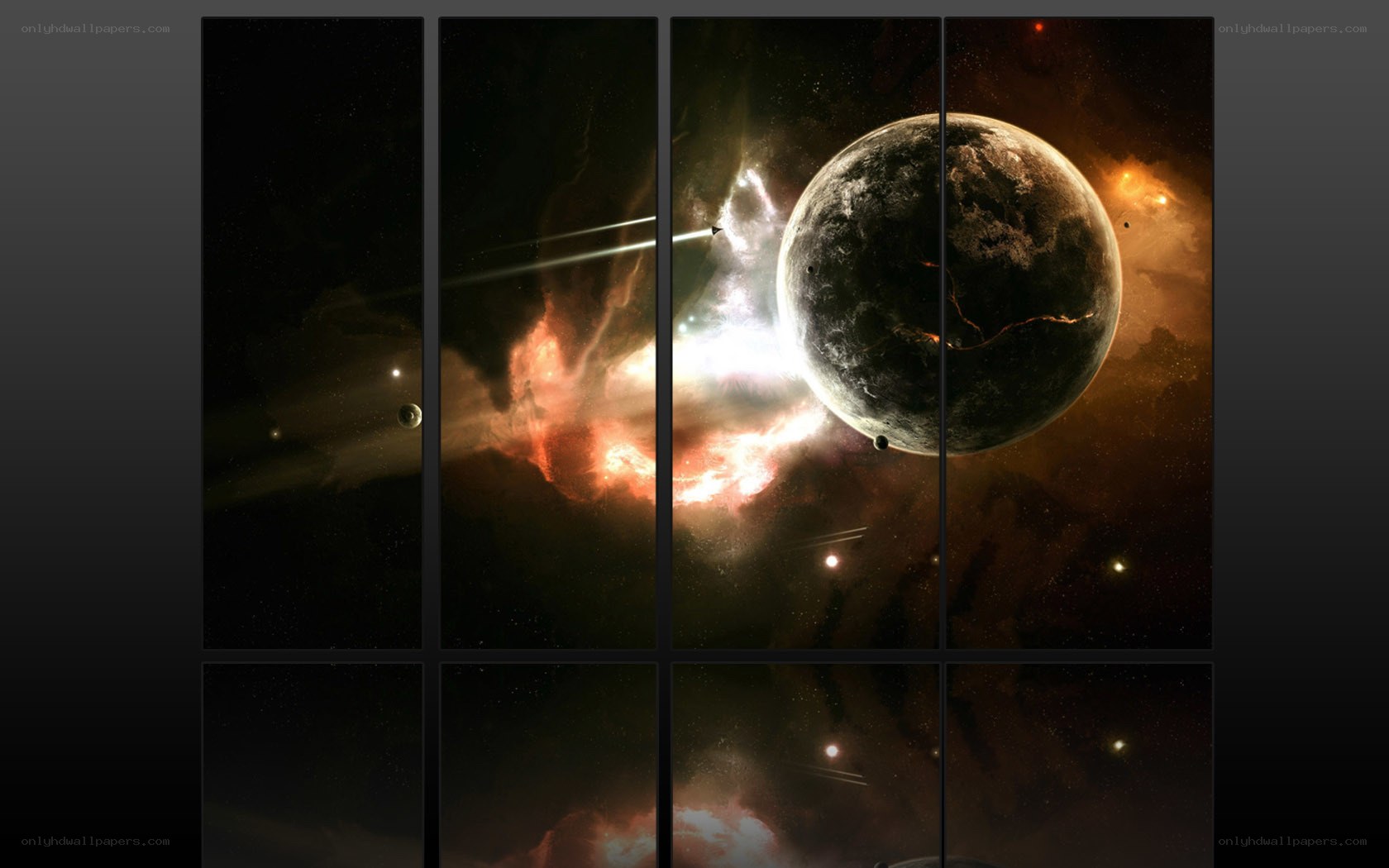 space planet nebula artwork