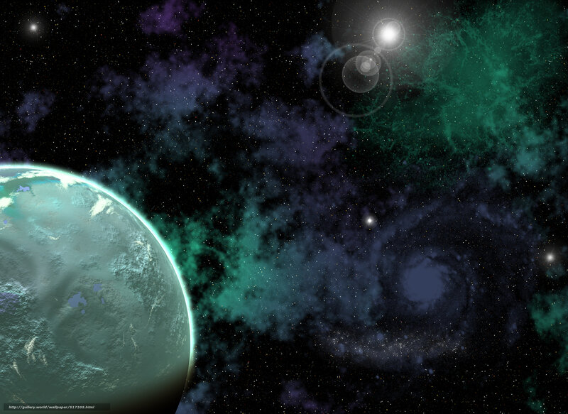 space planet nebula galaxy