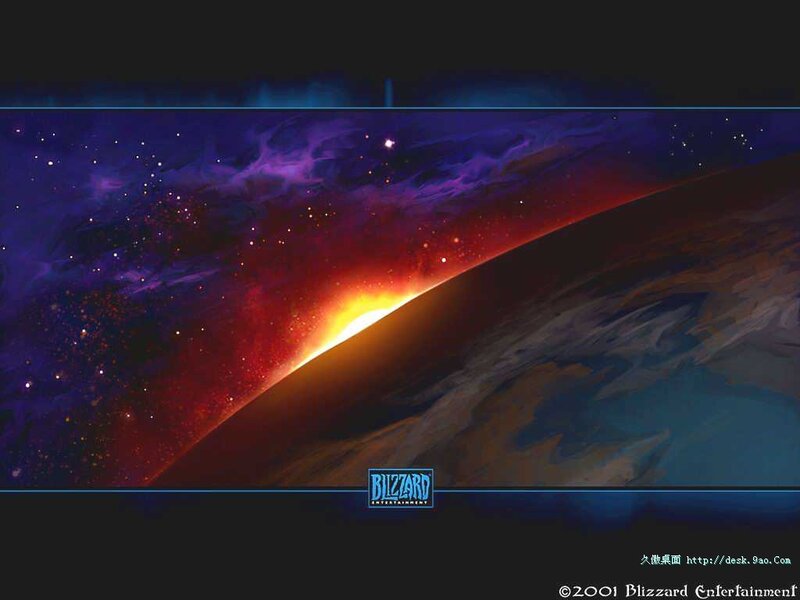 space planet sunset artwork