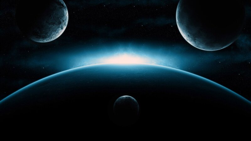 space planets nebula