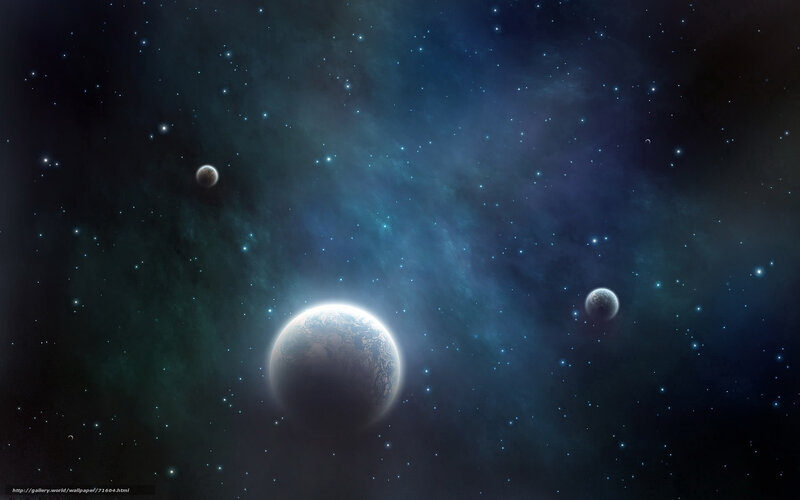 space planets nebula