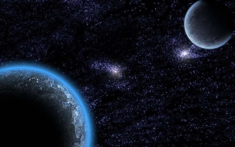 space planets stars