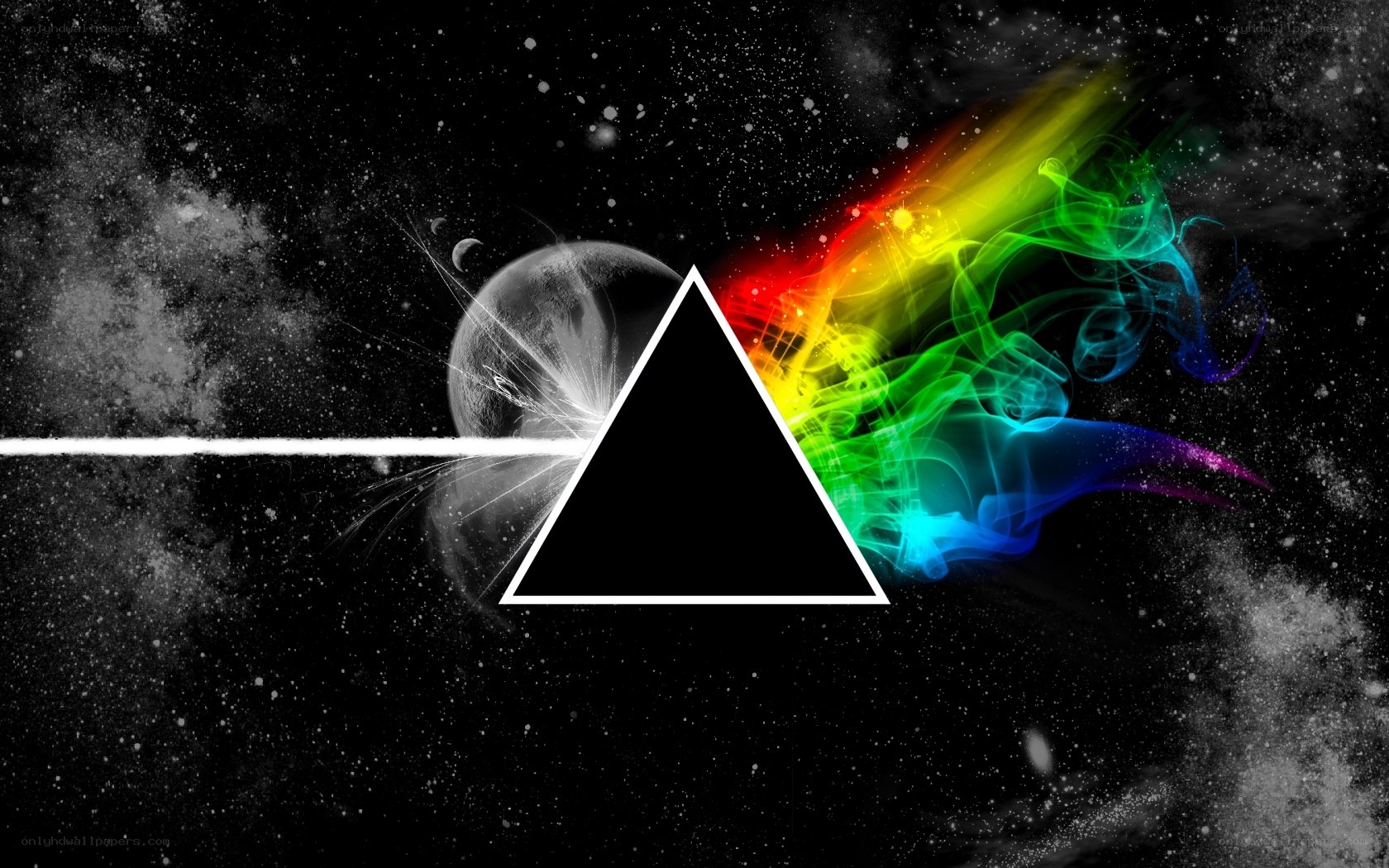 space prism rainbow