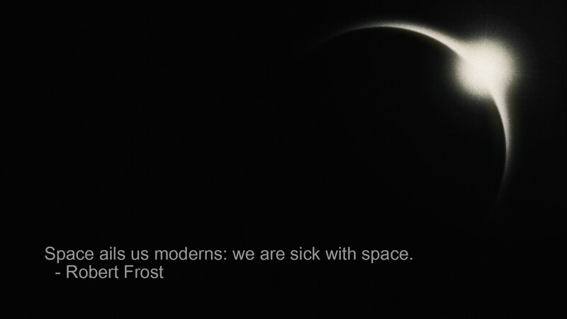 Space quote with eclipse