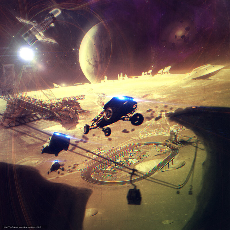 Space race on alien moon