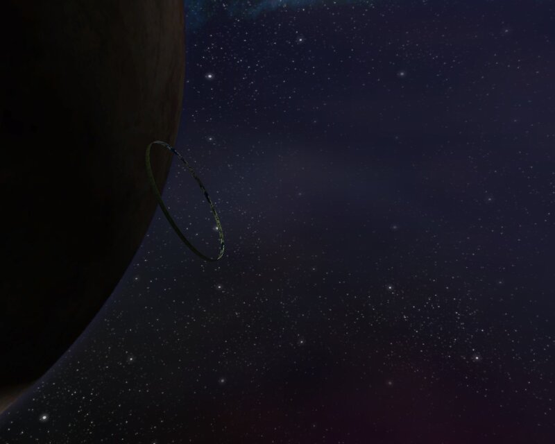 space ring around planet