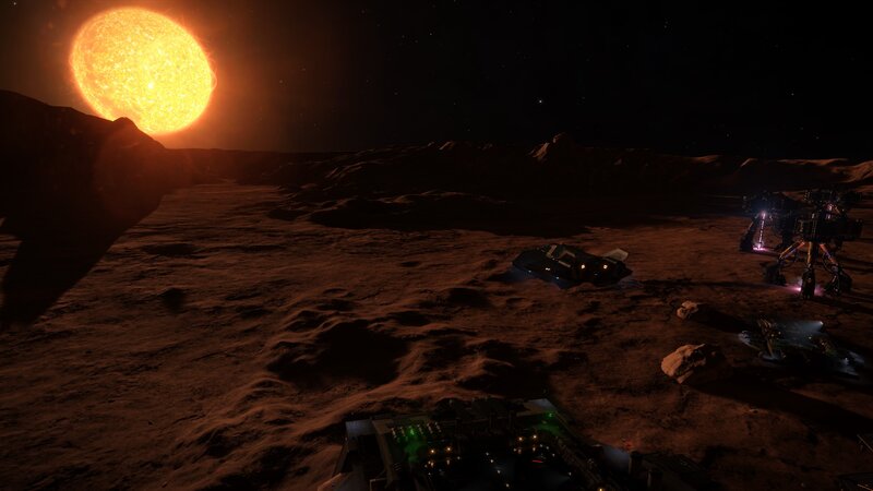 Space Rover on Alien Planet