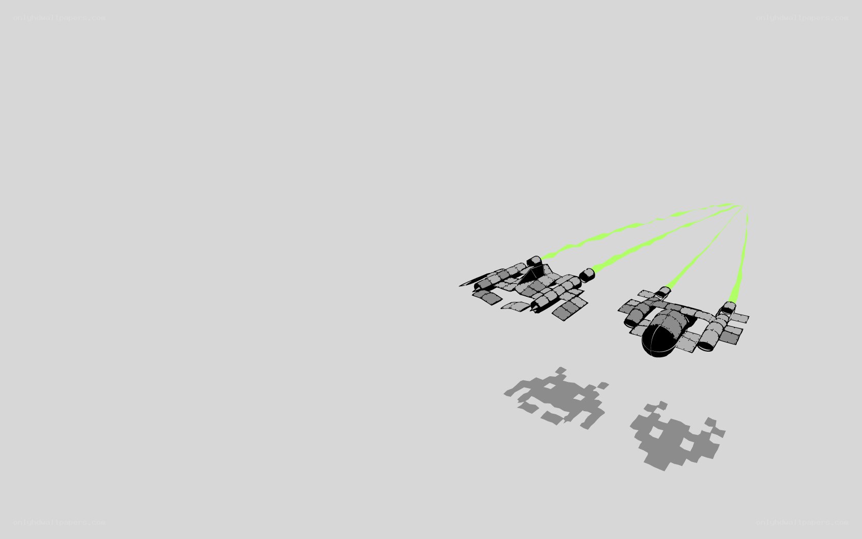 space ships attacking aliens