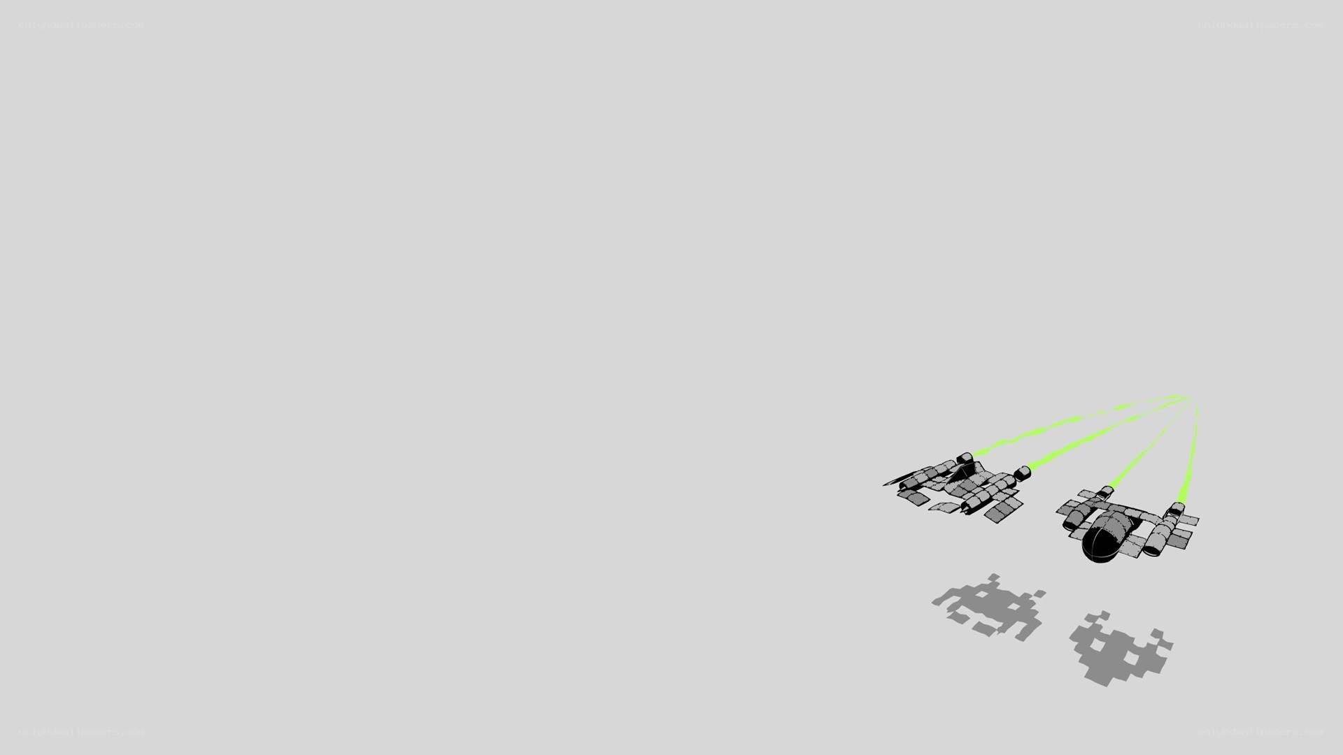 space ships attacking aliens