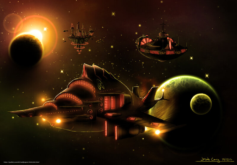 Space ships in deep space