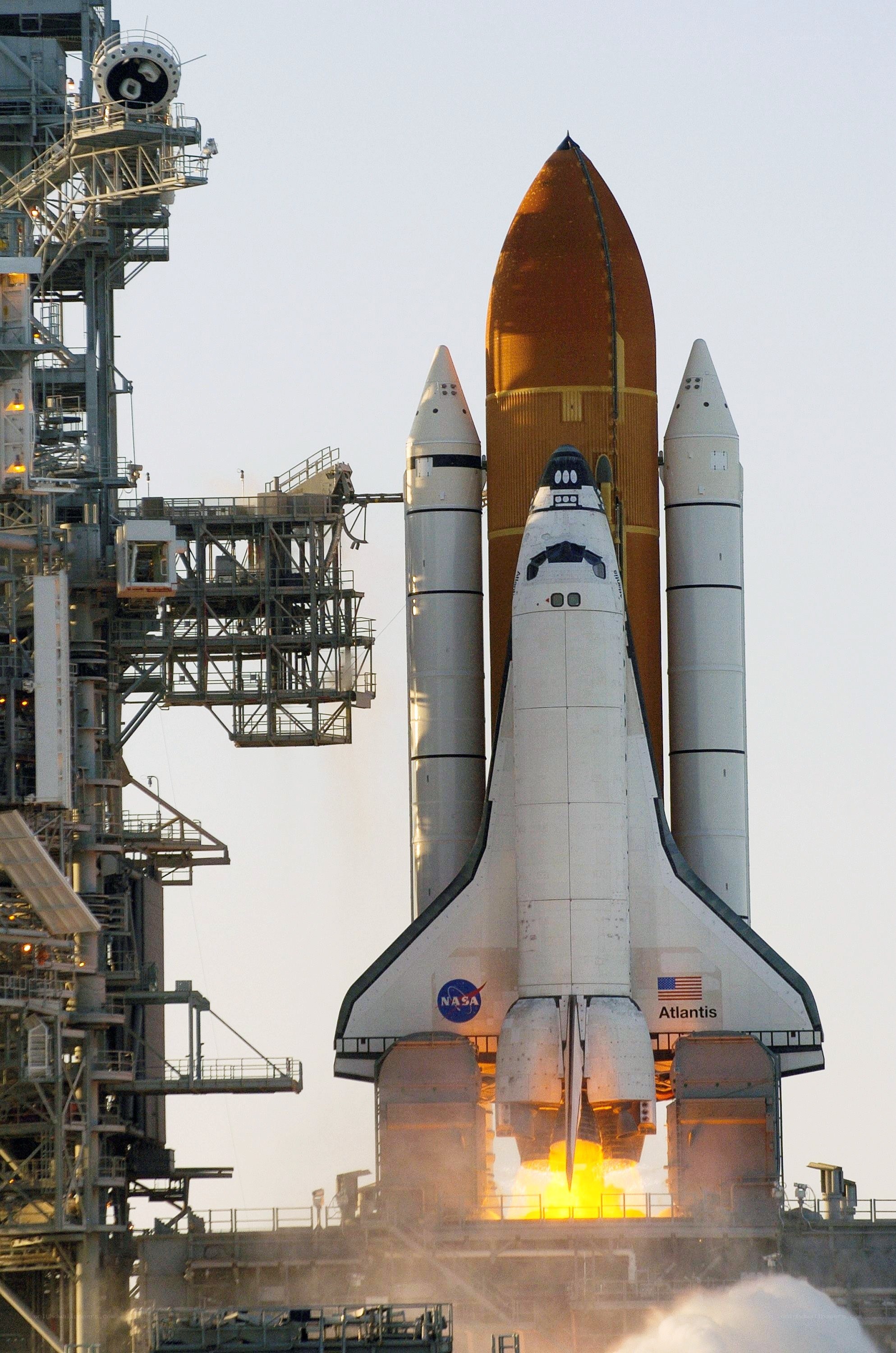 Space shuttle Atlantis launch