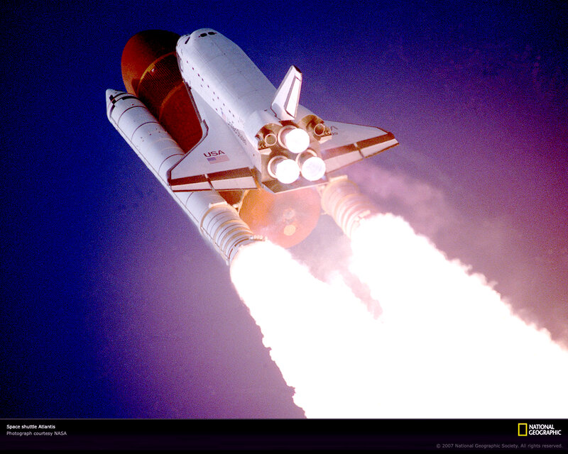 Space shuttle Atlantis launch