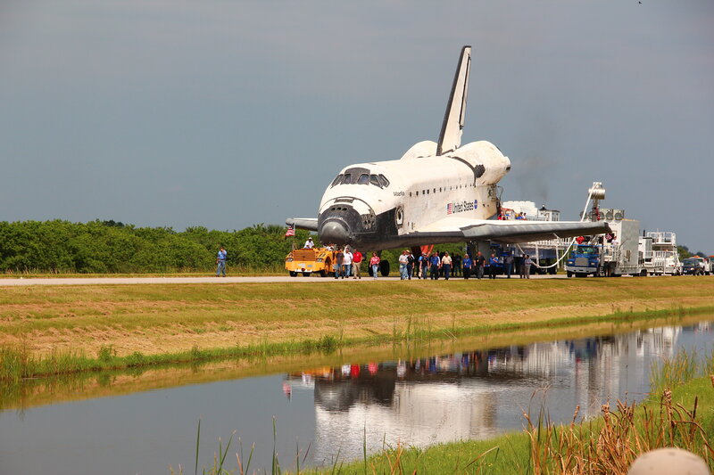 Space shuttle Atlantis on display