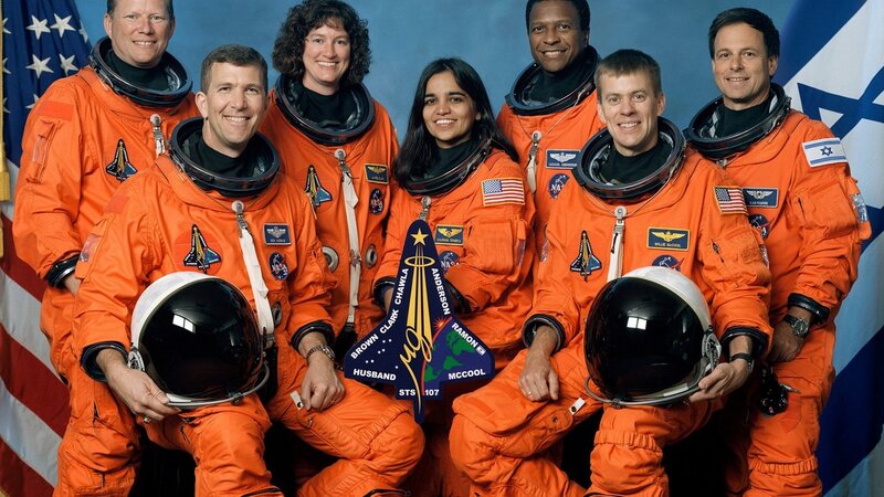 Space shuttle crew portrait