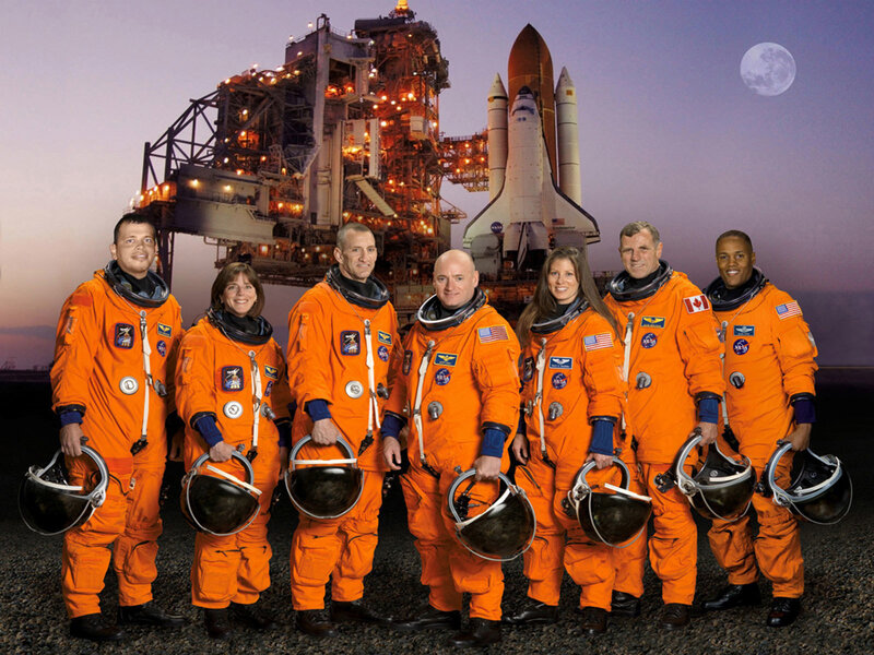 Space shuttle crew portrait