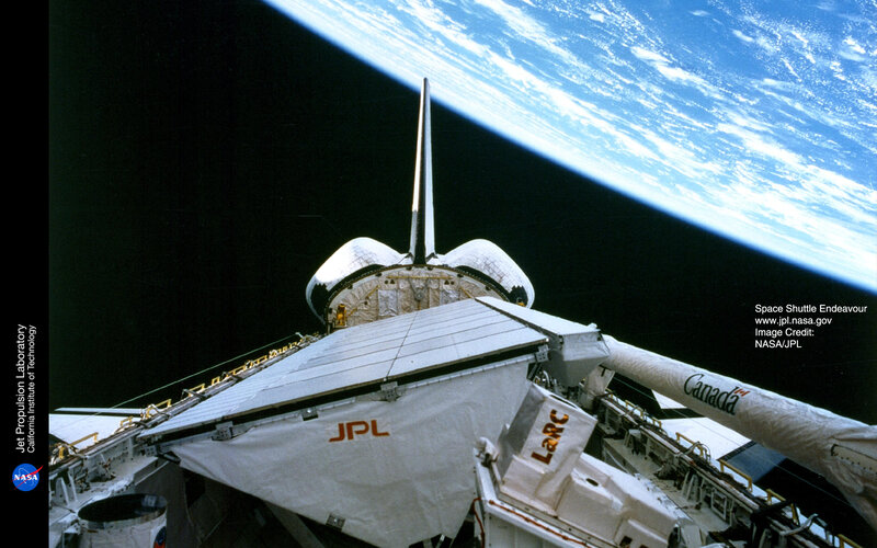 Space Shuttle Endeavour in orbit