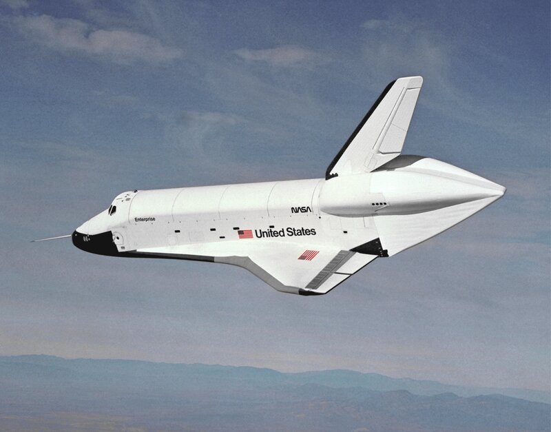 Space Shuttle Enterprise in flight