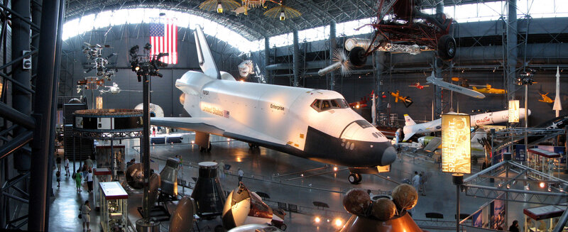 Space shuttle exhibit