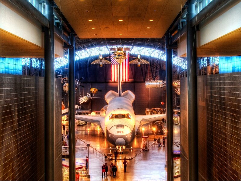 Space Shuttle in Museum — White