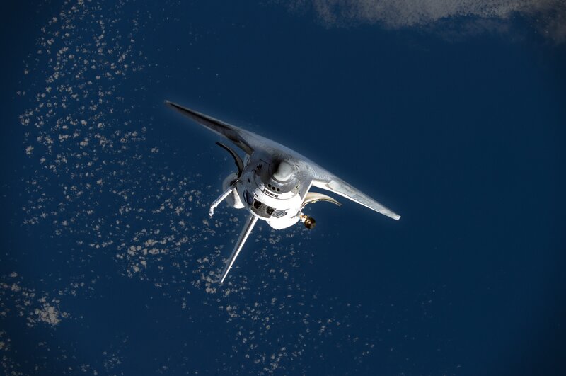 Space Shuttle in Orbit — Serene, Photograph