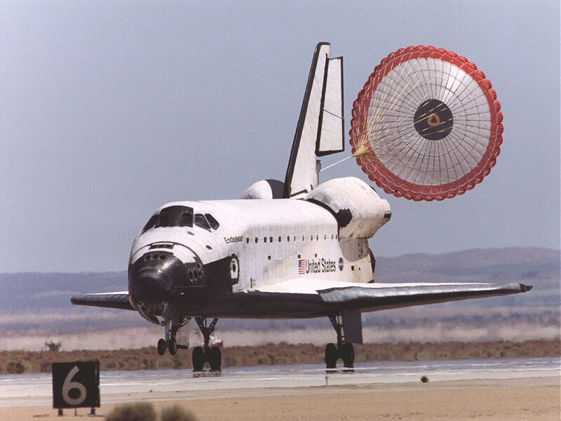Space shuttle landing