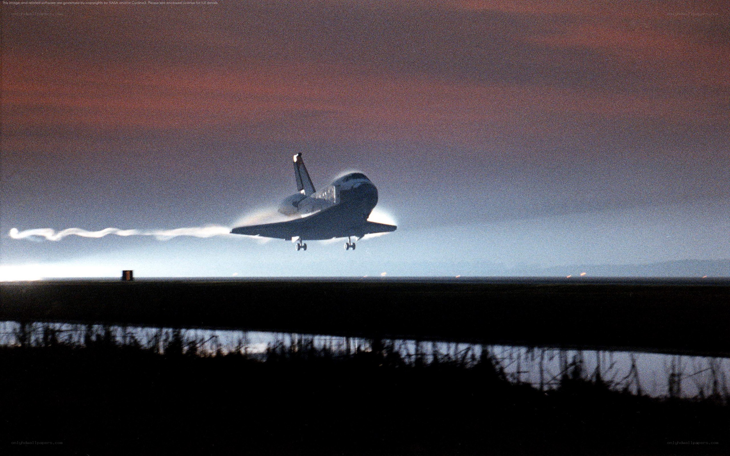Space shuttle landing