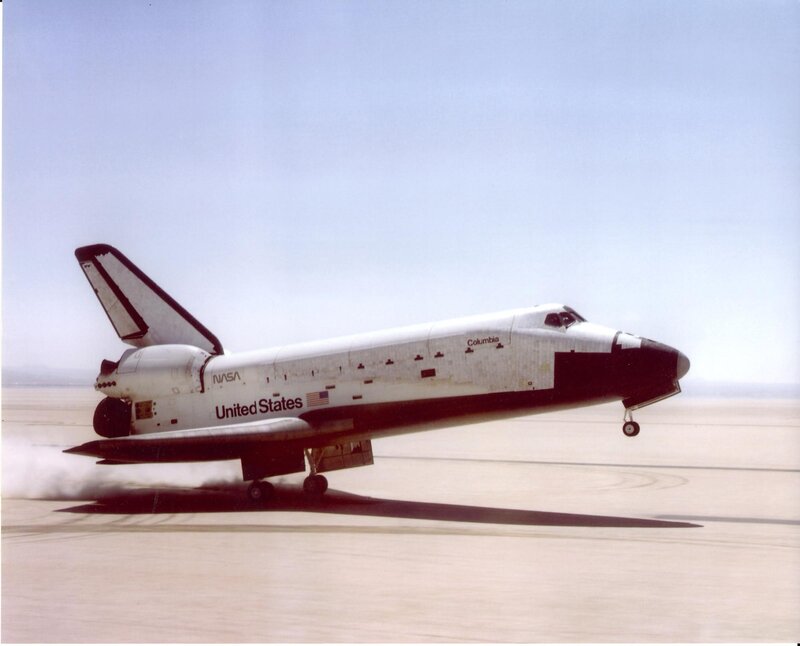 Space shuttle landing