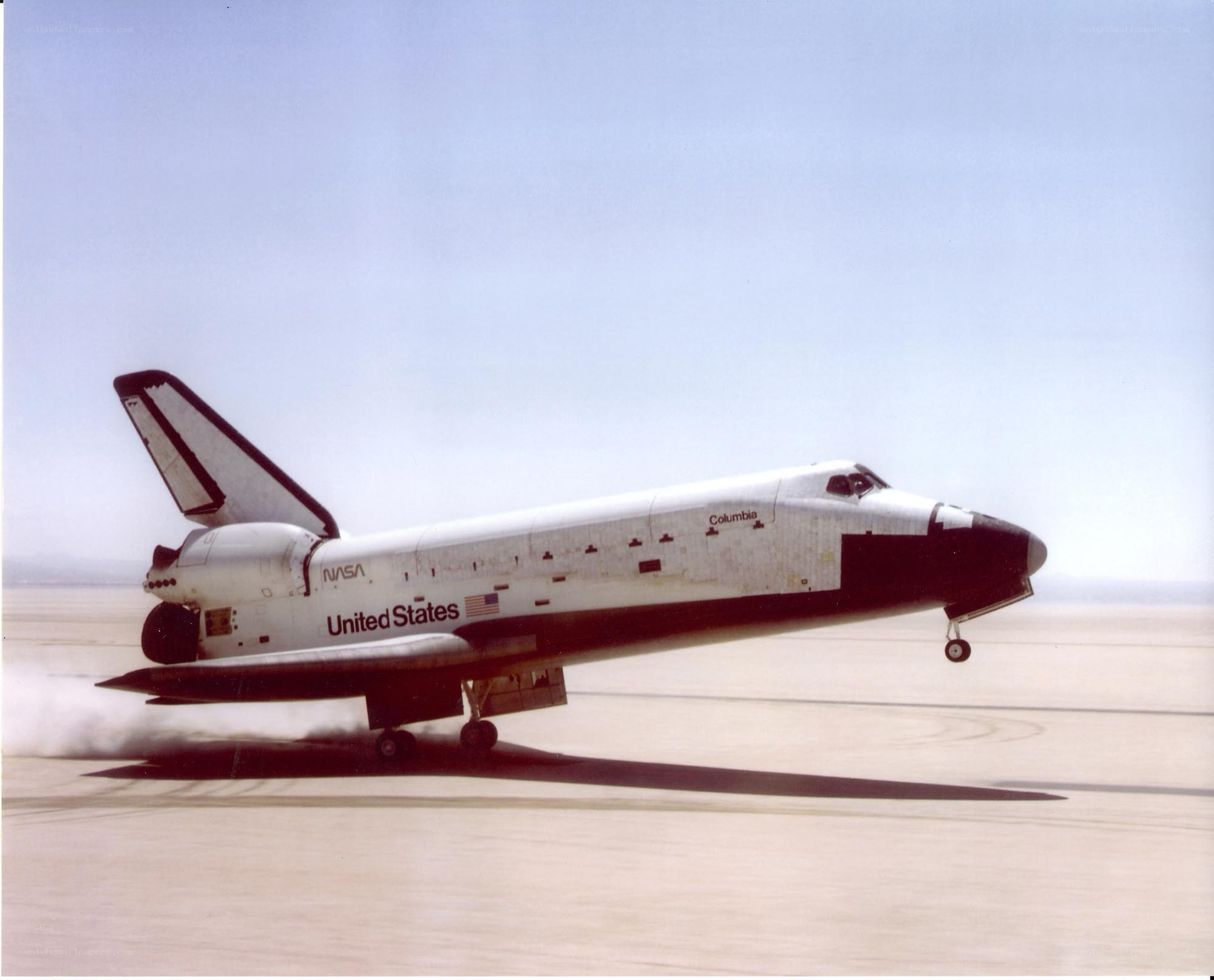 Space shuttle landing