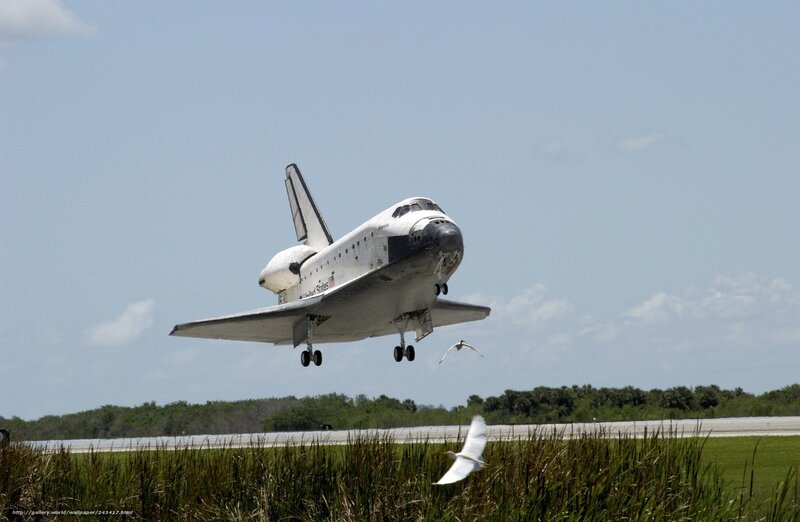 space shuttle landing