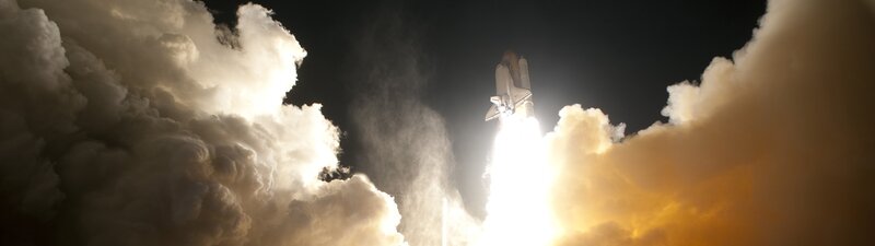 Space Shuttle Launch — Black, Rocket