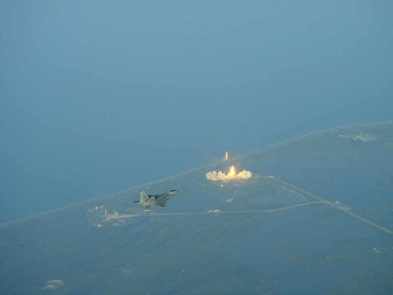 Space shuttle launch observation