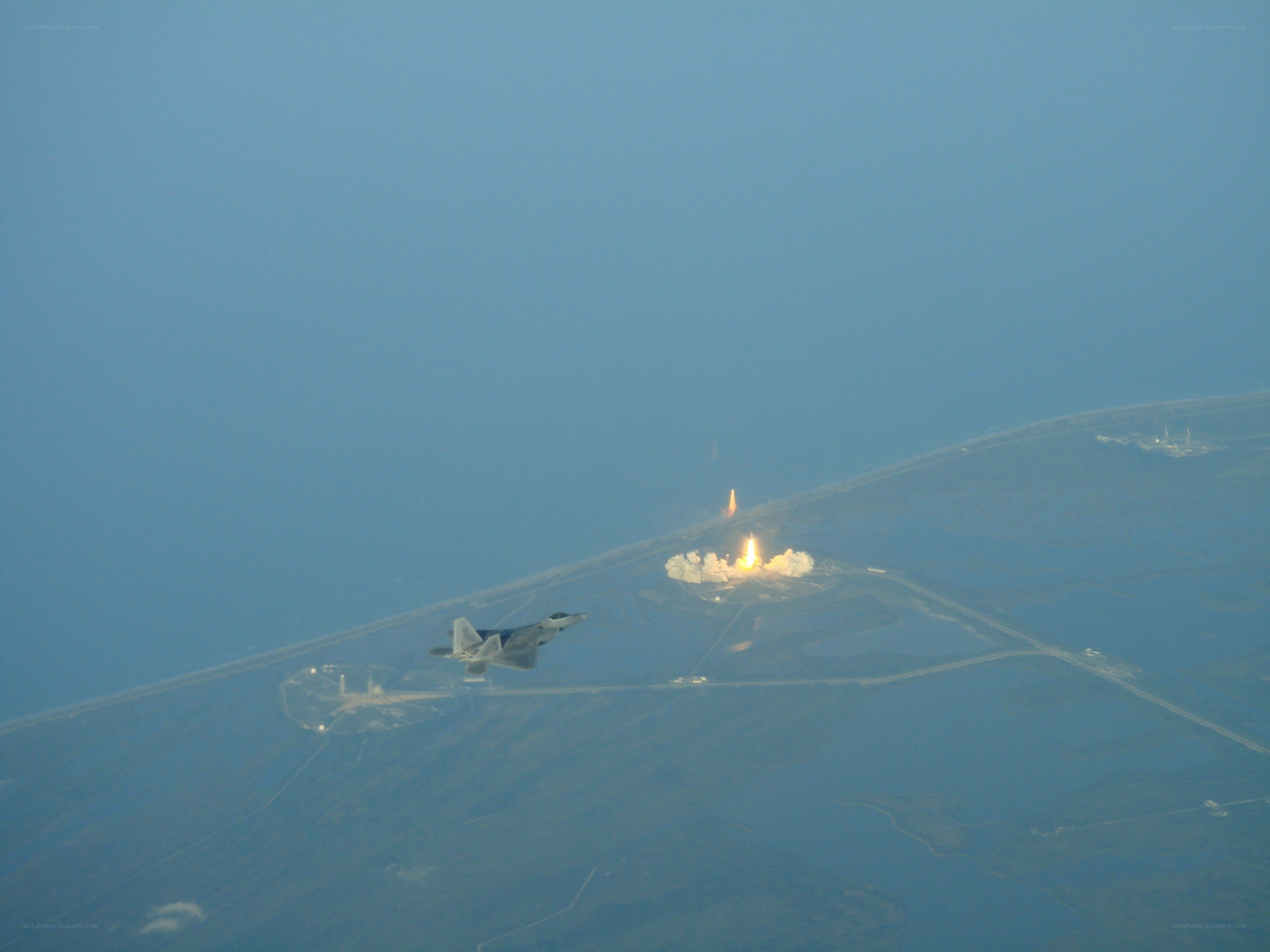 Space shuttle launch observation