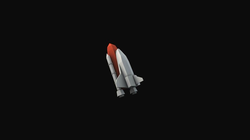 Space Shuttle Model — Black