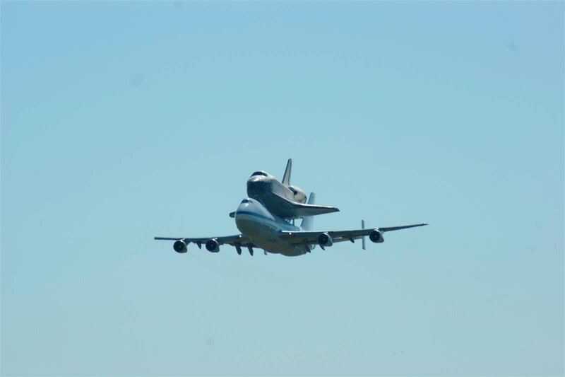 Space Shuttle on Airplane