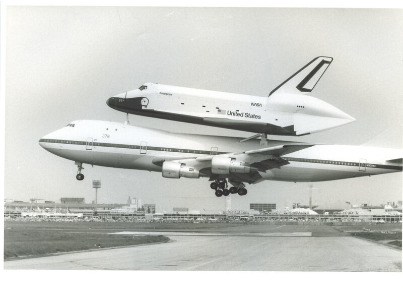 Space Shuttle on Boeing 747