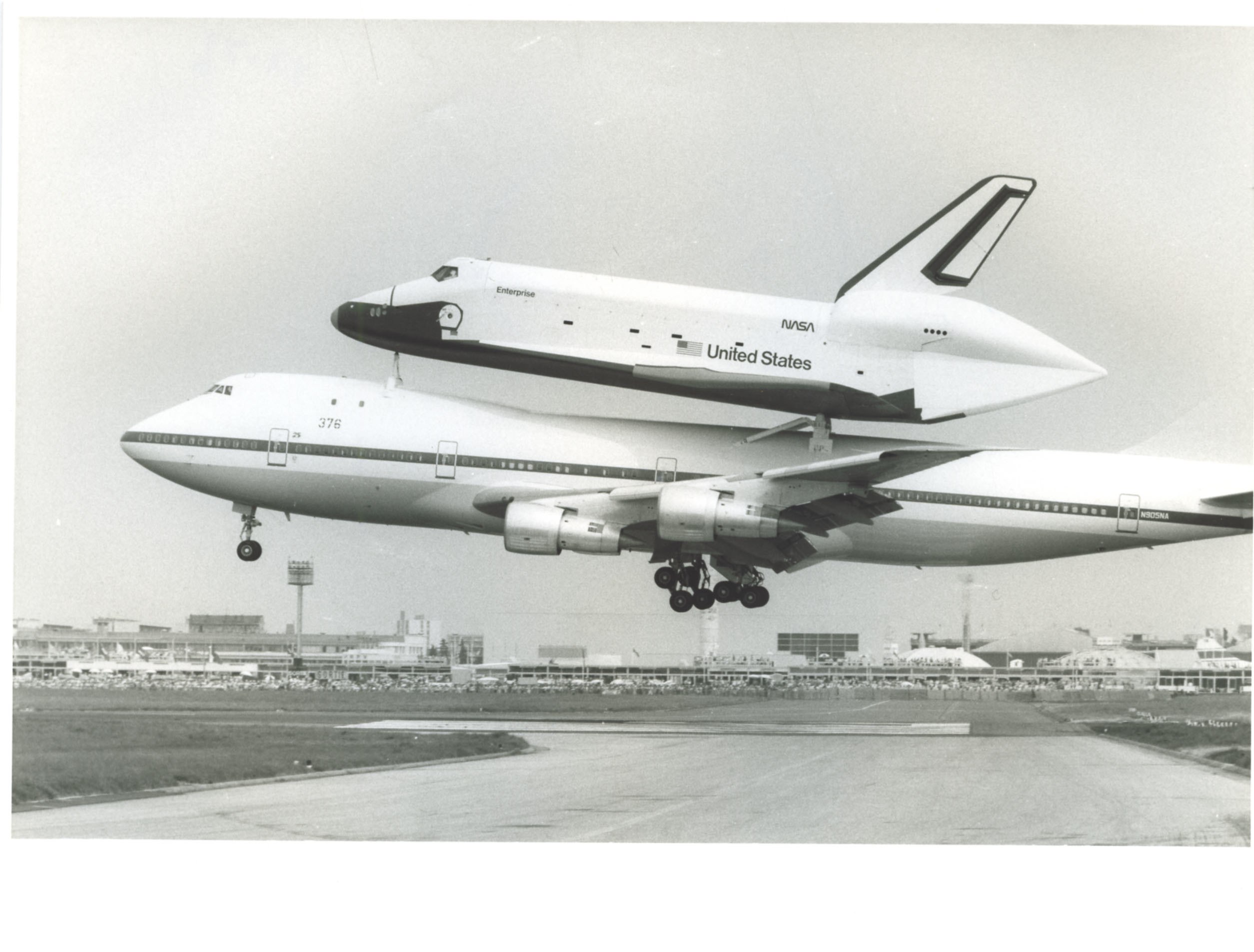 Space Shuttle on Boeing 747