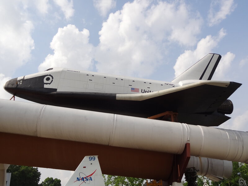 Space Shuttle on Display — White