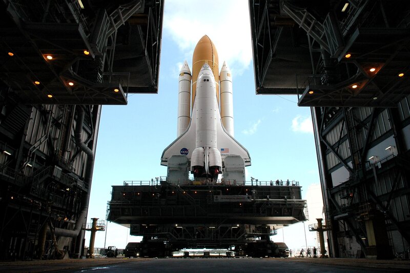 Space Shuttle on Launch Platform
