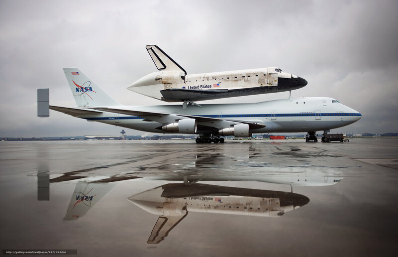 Space Shuttle on Shuttle Carrier