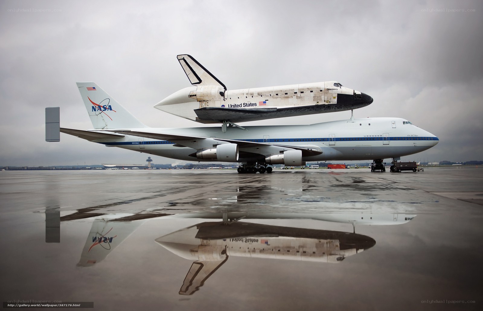 Space Shuttle on Shuttle Carrier