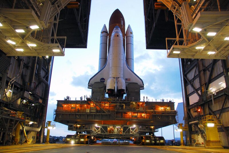Space Shuttle on Transport