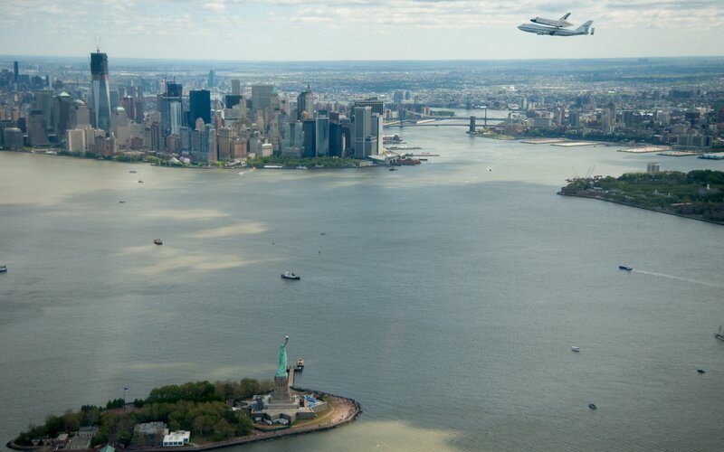 Space Shuttle over NYC