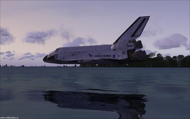 Space Shuttle over Water