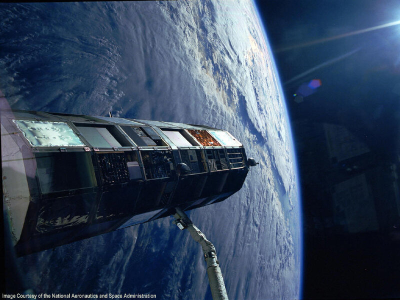 Space Shuttle Payload Bay — Blue, Dramatic
