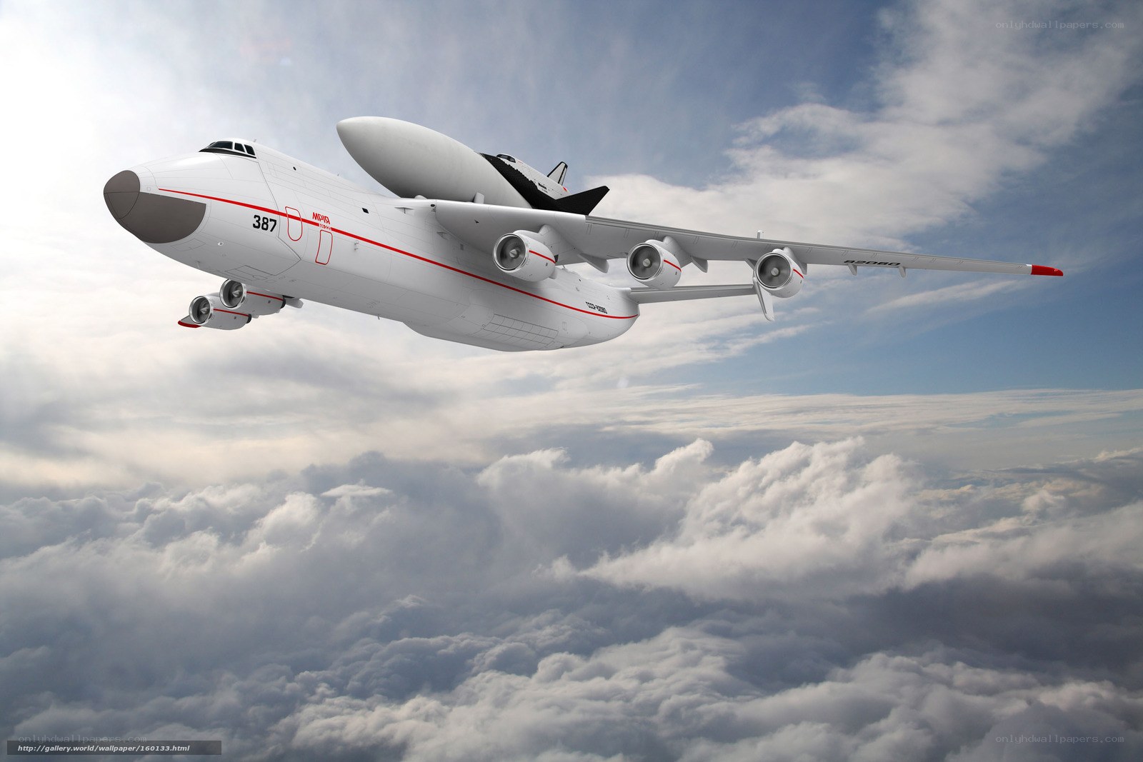Space shuttle transport aircraft
