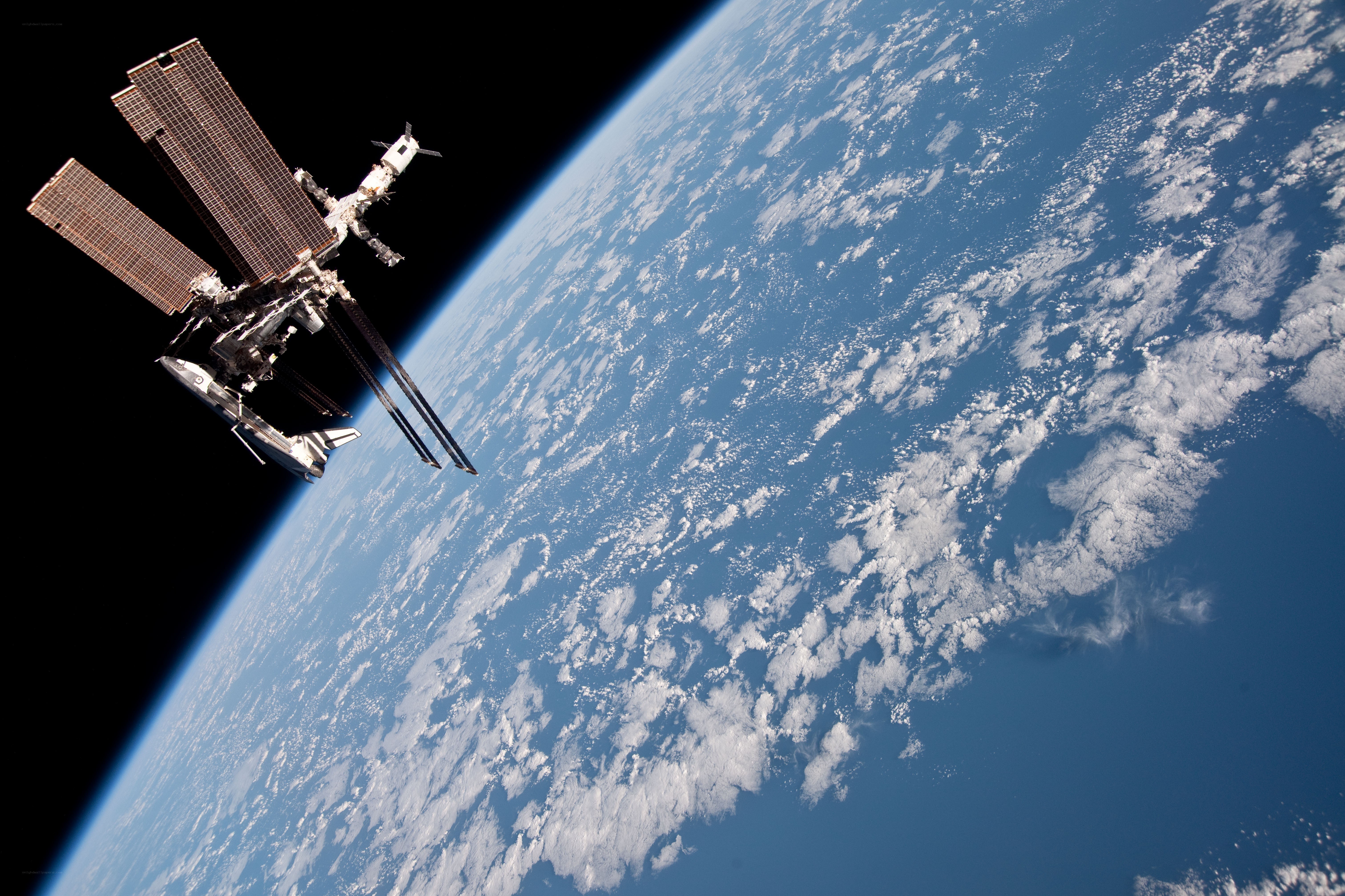 Space station above Earth